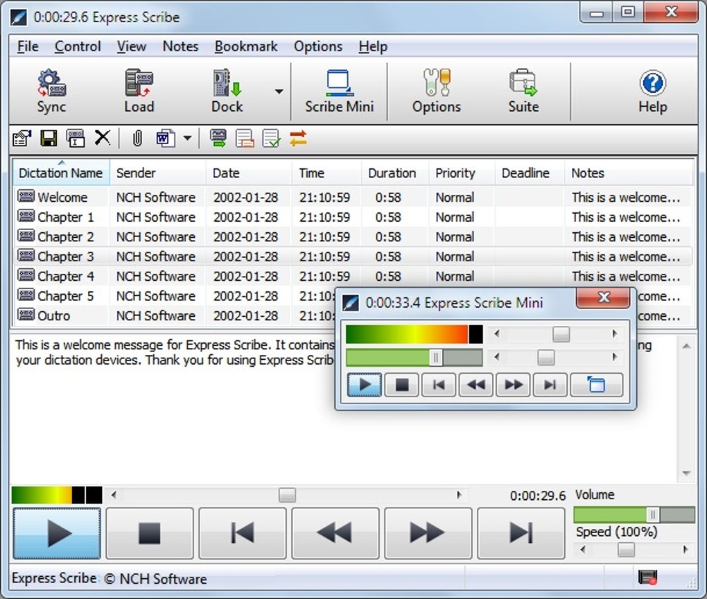 Express scribe software free version windows 7